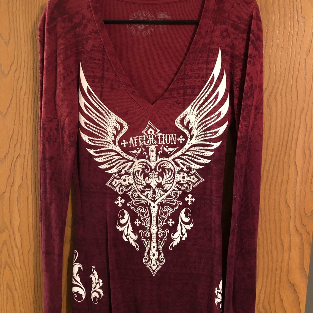 Affliction long sleeve shirt